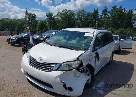 2013 Toyota Sienna Le V6 8 Passenger from USA, damaged, VIN 5TDKK3DC5DS304288